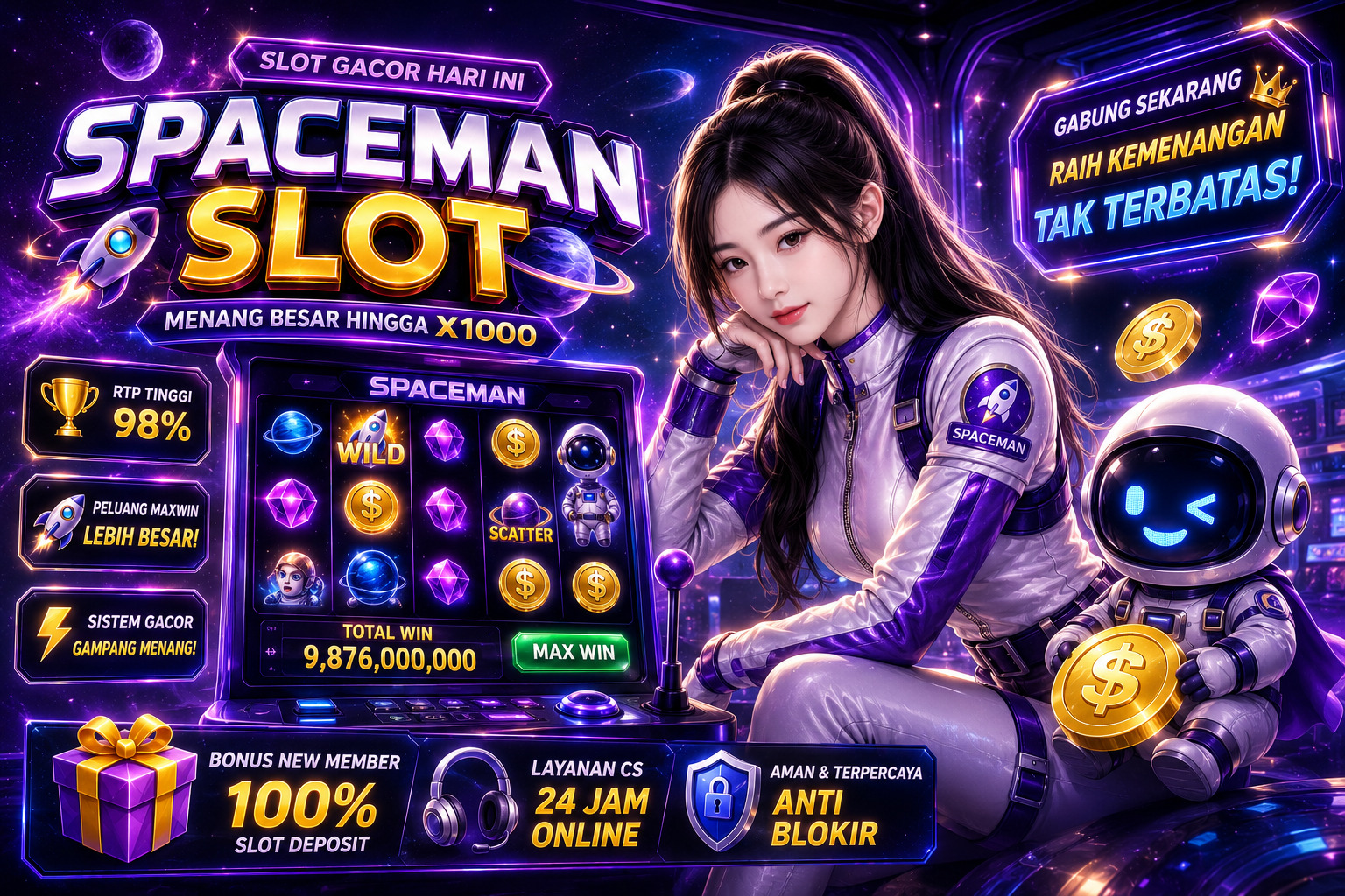 Read more about the article Spaceman Slot Online yang Terus Menarik Minat Pemain